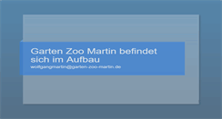 Desktop Screenshot of garten-zoo-martin.de