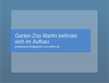 Tablet Screenshot of garten-zoo-martin.de